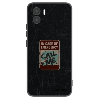 Picasee silikónový čierny obal pre Xiaomi Redmi A2 - EMERGENCY