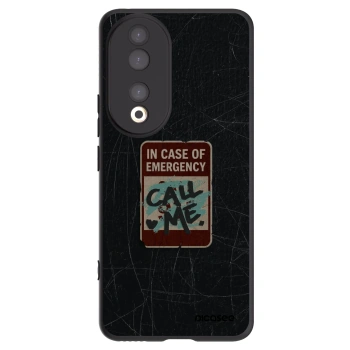 Picasee silikónový čierny obal pre Honor 90 5G - EMERGENCY