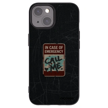 Picasee silikónový čierny obal pre Apple iPhone 15 - EMERGENCY