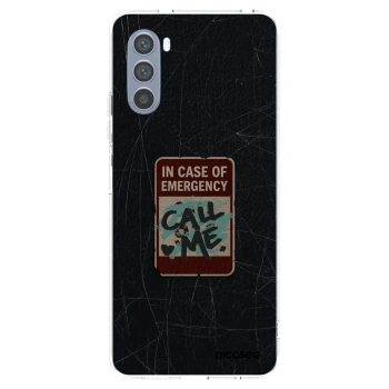 Picasee silikónový prehľadný obal pre Motorola Moto G62 - EMERGENCY