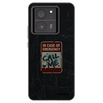 Picasee silikónový čierny obal pre Xiaomi 13T - EMERGENCY