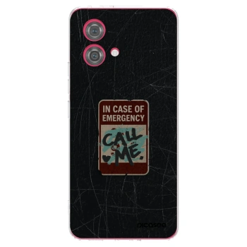 Picasee silikónový prehľadný obal pre Motorola Moto G84 5G - EMERGENCY