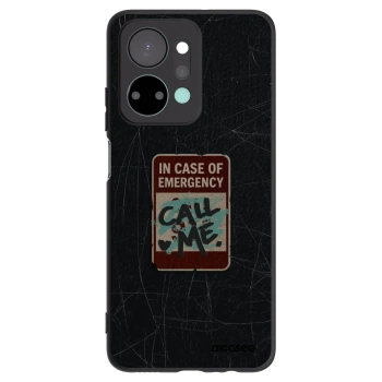 Picasee silikónový čierny obal pre Honor X7a - EMERGENCY