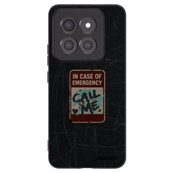 Picasee silikónový čierny obal pre Xiaomi 14 Pro - EMERGENCY