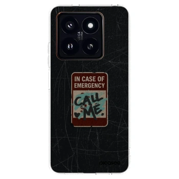 Picasee silikónový prehľadný obal pre Xiaomi 14 Pro - EMERGENCY