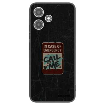 Picasee silikónový čierny obal pre Xiaomi Redmi 12 5G - EMERGENCY