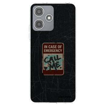 Picasee silikónový prehľadný obal pre Xiaomi Redmi 12 5G - EMERGENCY