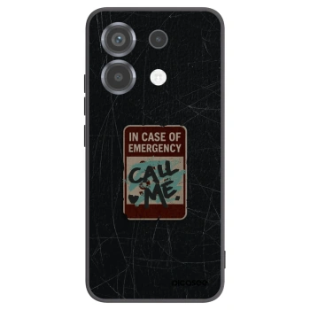 Picasee silikónový čierny obal pre Xiaomi Poco X6 - EMERGENCY
