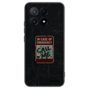 Picasee silikónový čierny obal pre Xiaomi Poco X6 Pro - EMERGENCY