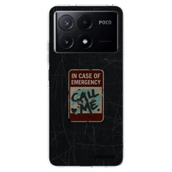 Picasee silikónový prehľadný obal pre Xiaomi Poco X6 Pro - EMERGENCY
