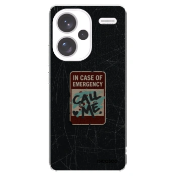Picasee silikónový prehľadný obal pre Xiaomi Redmi Note 13 Pro+ 5G - EMERGENCY