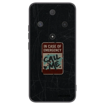 Picasee silikónový čierny obal pre Honor Magic6 Lite 5G - EMERGENCY