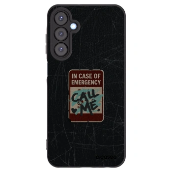 Picasee silikónový čierny obal pre Samsung Galaxy A25 A256B 5G - EMERGENCY