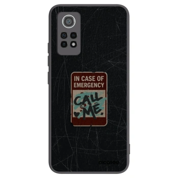 Picasee silikónový čierny obal pre Xiaomi Redmi Note 12 Pro 4G - EMERGENCY