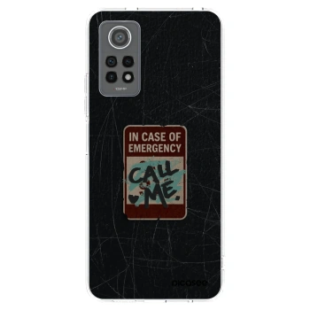 Picasee silikónový prehľadný obal pre Xiaomi Redmi Note 12 Pro 4G - EMERGENCY