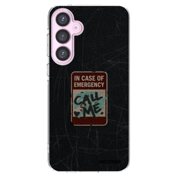 Picasee silikónový prehľadný obal pre Samsung Galaxy A55 5G A556B - EMERGENCY