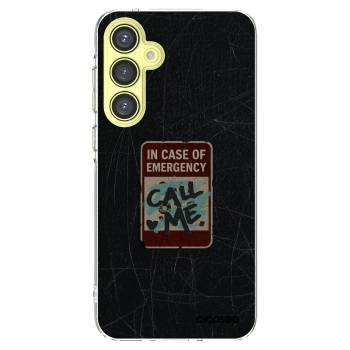 Picasee silikónový prehľadný obal pre Samsung Galaxy A35 5G A356B - EMERGENCY