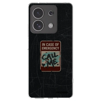 Picasee silikónový prehľadný obal pre Xiaomi Redmi Note 13 4G - EMERGENCY
