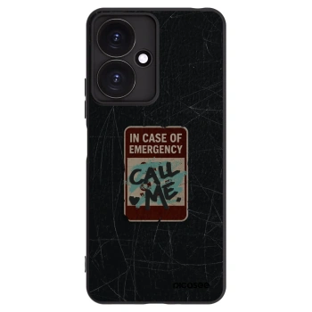 Picasee silikónový čierny obal pre Xiaomi Redmi 13C 5G - EMERGENCY
