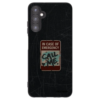 Picasee silikónový čierny obal pre Samsung Galaxy A05s A057G - EMERGENCY