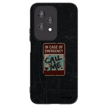 Picasee silikónový čierny obal pre Honor 200 Lite - EMERGENCY