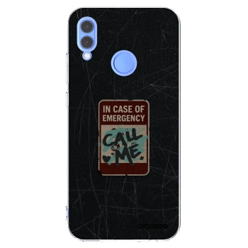 Picasee silikónový prehľadný obal pre Honor 10 Lite - EMERGENCY