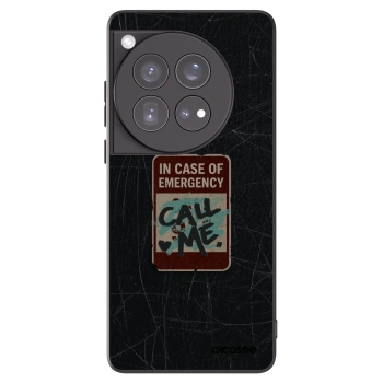 Picasee silikónový čierny obal pre OnePlus 12 5G - EMERGENCY