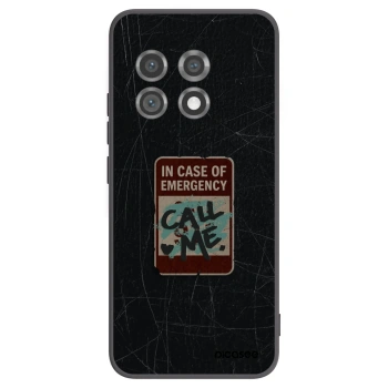 Picasee silikónový čierny obal pre OnePlus 11 5G - EMERGENCY