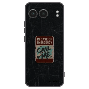 Picasee silikónový čierny obal pre OnePlus Nord 4 - EMERGENCY
