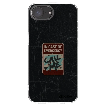 Picasee silikónový prehľadný obal pre Apple iPhone 16e - EMERGENCY