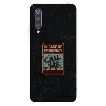 Picasee silikónový prehľadný obal pre Xiaomi Mi 9 - EMERGENCY