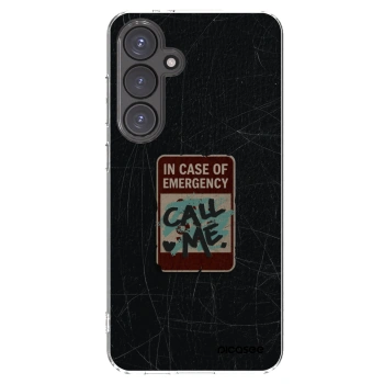 Picasee silikónový prehľadný obal pre Samsung Galaxy S24 FE S721B - EMERGENCY