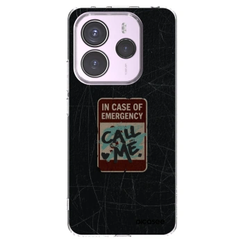 Picasee silikónový prehľadný obal pre Xiaomi Redmi Note 14 5G - EMERGENCY