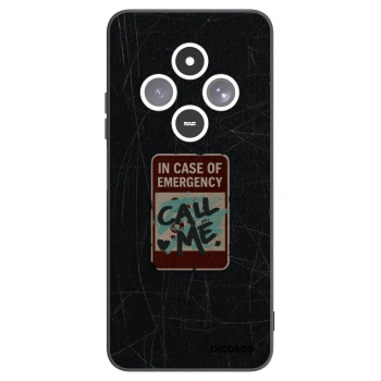 Picasee silikónový čierny obal pre Xiaomi Redmi 14C - EMERGENCY