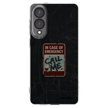 Picasee silikónový prehľadný obal pre Samsung Galaxy S25 Edge 5G - EMERGENCY