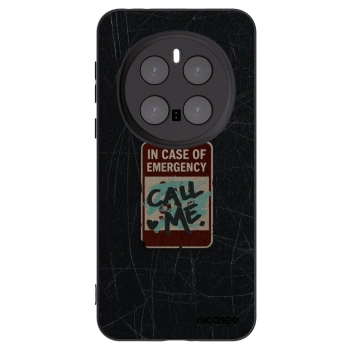 Picasee silikónový čierny obal pre Honor Magic7 Pro 5G - EMERGENCY