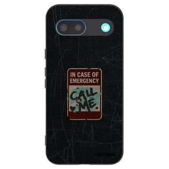 Picasee silikónový čierny obal pre Google Pixel 8 - EMERGENCY