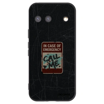 Picasee silikónový čierny obal pre Google Pixel 9 - EMERGENCY
