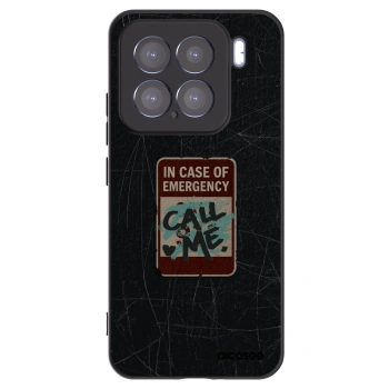 Picasee silikónový čierny obal pre Xiaomi 15 - EMERGENCY