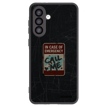 Picasee silikónový čierny obal pre Samsung Galaxy A26 5G A266B - EMERGENCY