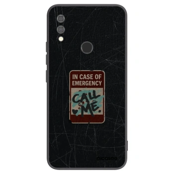 Picasee silikónový čierny obal pre Xiaomi Redmi Note 7 - EMERGENCY