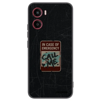 Picasee silikónový čierny obal pre Motorola Moto G05 - EMERGENCY