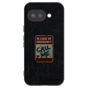 Picasee silikónový čierny obal pre Google Pixel 9a - EMERGENCY