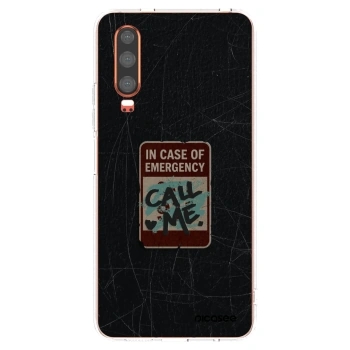Picasee silikónový prehľadný obal pre Huawei P30 - EMERGENCY