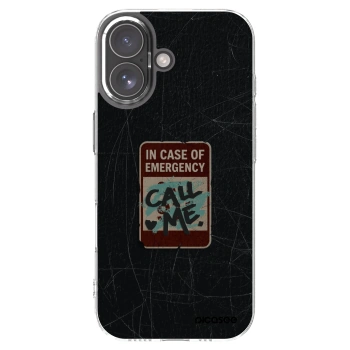 Picasee silikónový prehľadný obal pre Apple iPhone 17 - EMERGENCY