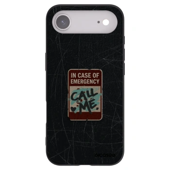 Picasee silikónový čierny obal pre Apple iPhone Air - EMERGENCY