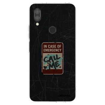 Picasee silikónový prehľadný obal pre Xiaomi Redmi 7 - EMERGENCY