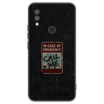 Picasee silikónový čierny obal pre Xiaomi Redmi 7 - EMERGENCY