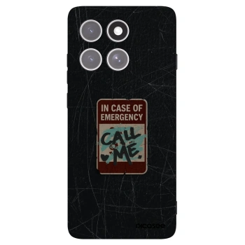 Picasee silikónový čierny obal pre Motorola Edge 60 Pro - EMERGENCY