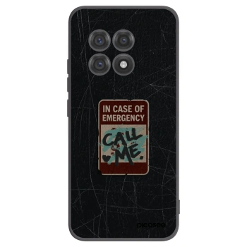 Picasee silikónový čierny obal pre OnePlus 13R 5G - EMERGENCY